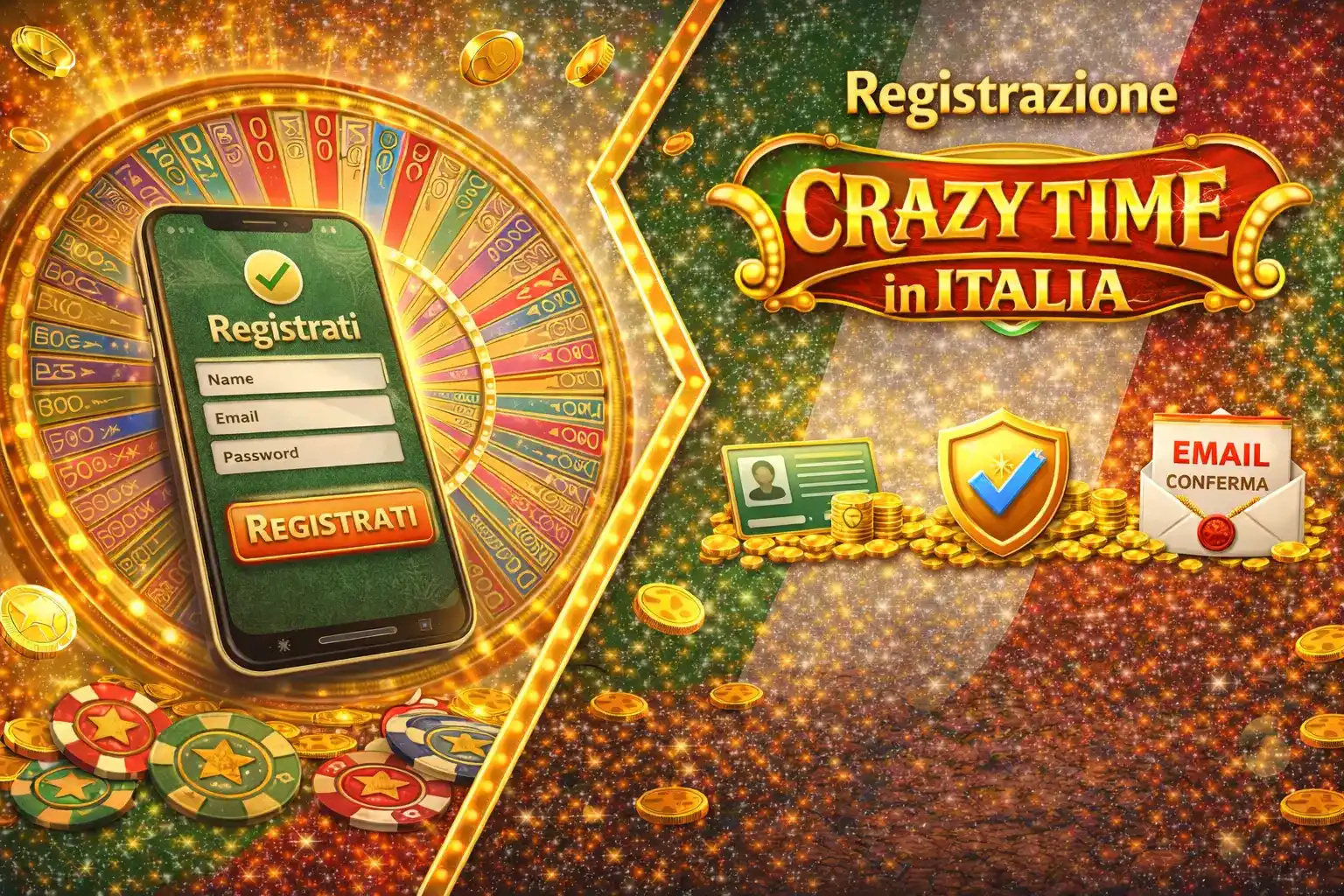 Crazy Time Italy – Registrazione