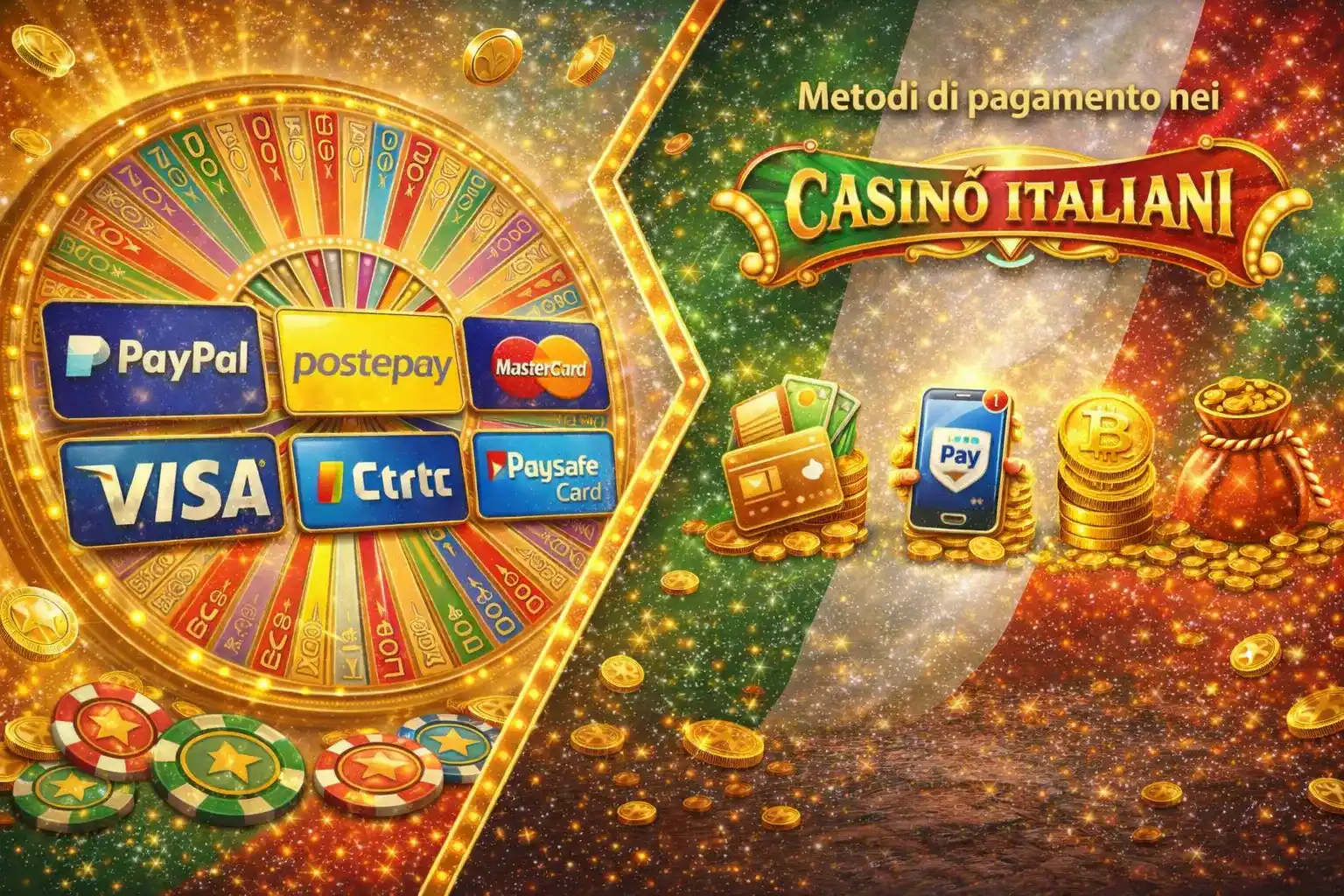 Metodi di pagamento nei CASINO ITALIANI